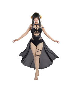 Traje de Baño Anime Haikyuu para Mujeres con Falda Envolvente