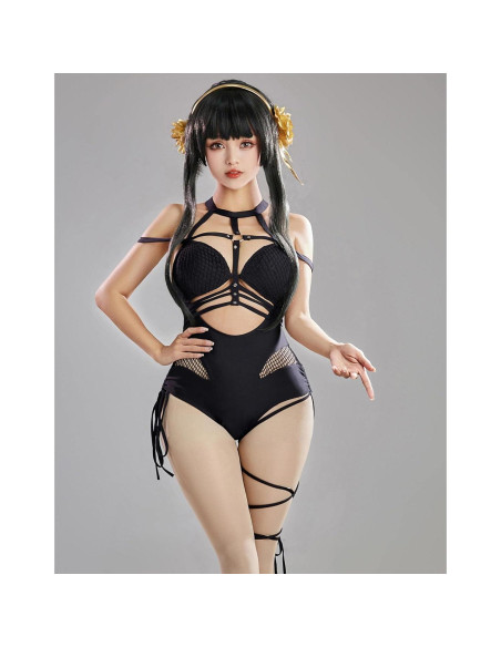Traje de Baño Anime Haikyuu para Mujeres con Falda Envolvente