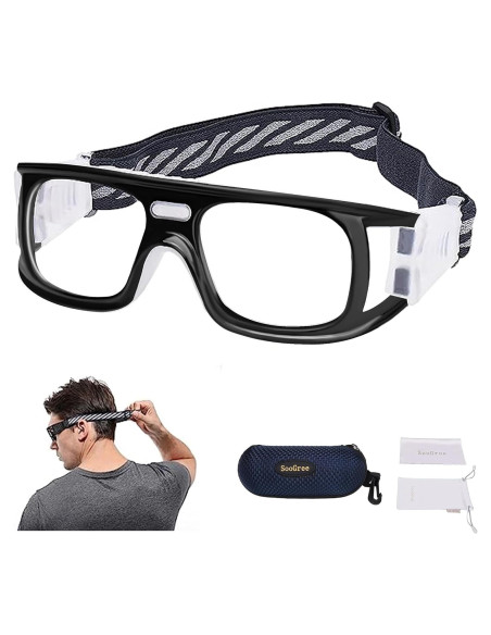 Gafas Deportivas Antivaho para Baloncesto y Fútbol - Negro