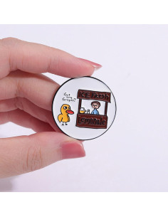 Pins de Esmalte Divertidos para Mochila - Animales y Caricaturas 2