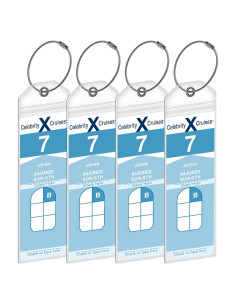 Soportes de Etiquetas de Equipaje Anchors Up - Paquete de 4 - Impermeables