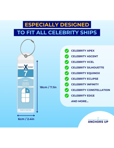 Soportes de Etiquetas de Equipaje Anchors Up - Paquete de 4 - Impermeables