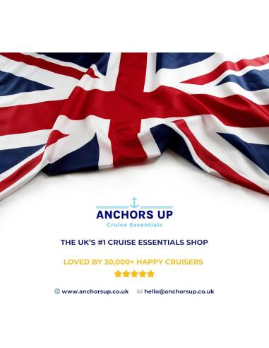 Soportes de Etiquetas de Equipaje Anchors Up - Paquete de 4 - Impermeables