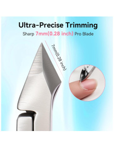 Cortador de Cutículas Makartt Rosa con Empujador 2 en 1 2