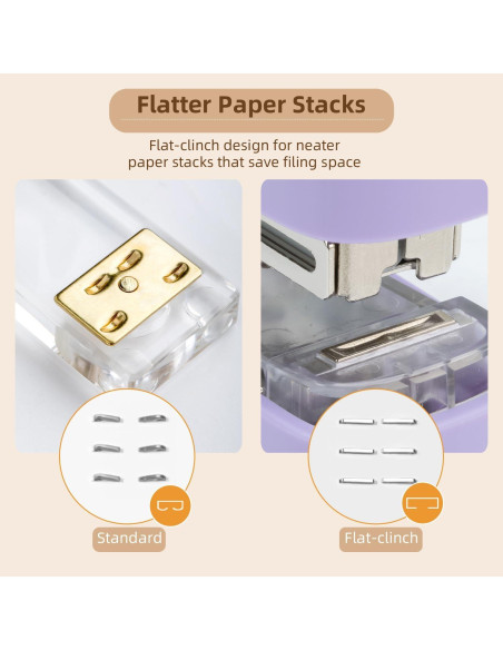 Grampadora Deli Morado con Removedor y Capacidad 40 Hojas