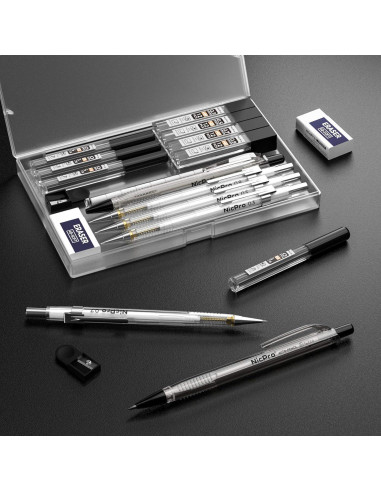 Conjunto de lápices mecánicos Nicpro 31 piezas 0.3-0.9mm