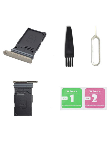 Bandeja de Tarjeta SIM Individual BATLABB para Galaxy S24 Ultra - 2 Pcs Violeta Titanio