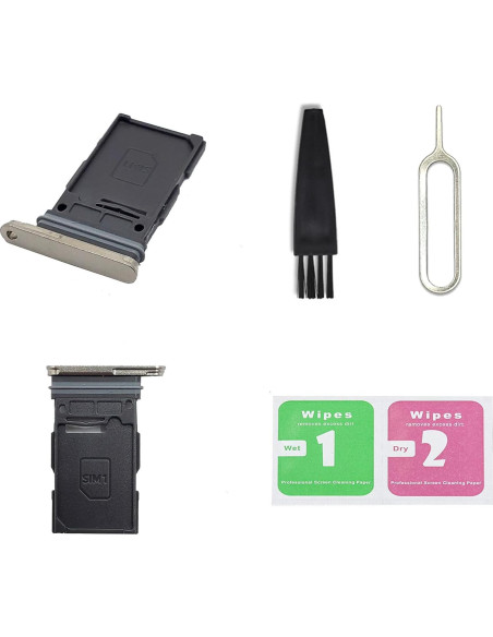 Bandeja de Tarjeta SIM Individual BATLABB para Galaxy S24 Ultra - 2 Pcs Violeta Titanio