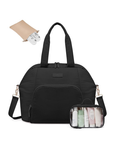 Bolsa de Gimnasio LoveVook para Mujer 3 Pzs Duffle Negra