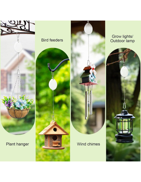 Soporte Retráctil para Plantas ZUZUAN - Paquete de 3, Blanco