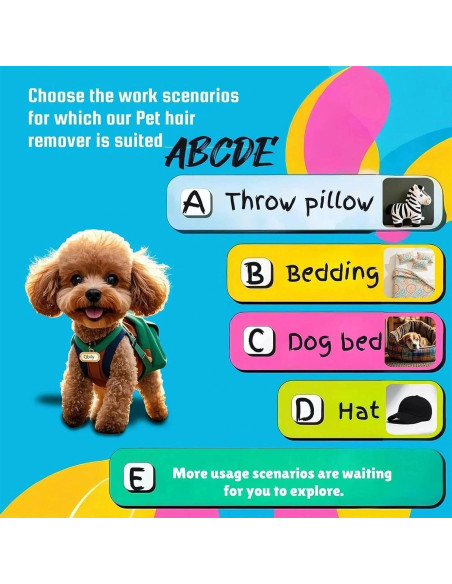 Qbily Removedor de Pelo de Mascotas 2da Gen - 3 Piezas