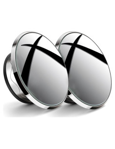 Espejo de Punto Ciego JinRui-T Redondo 5 cm con Ventosa Plata