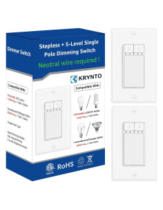 Interruptor Regulable KRYNTO 2 Pack 150W LED/CFL 600W Incandescente
