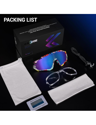 Gafas de Ciclismo KAPVOE K9408 Polarizadas UV400