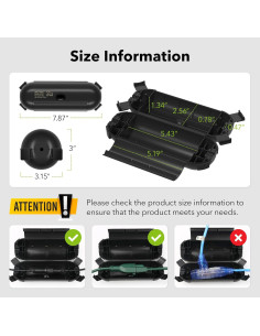 Cubierta de Seguridad para Cables de Extensión BN-LINK 3-Pack IP44 2