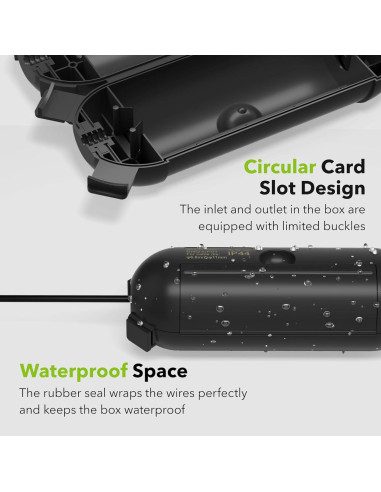 Cubierta de Seguridad para Cables de Extensión BN-LINK 3-Pack IP44