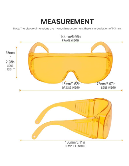 Gafas de Seguridad Calabria 1003 para Usar sobre Gafas de Prescripción