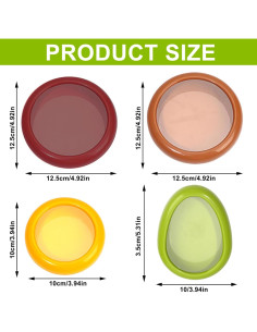 Conjunto de 4 Contenedores de Silicona Herméticos para Frutas y Verduras 2
