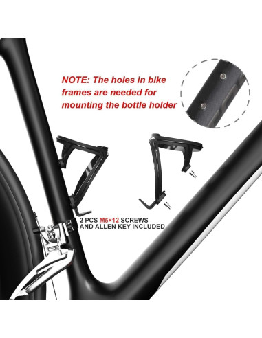 Soporte y Botellas de Agua GEMFUL 24oz (750ml) Reutilizables