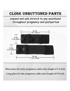 Extensores de Camisetas y Cintura de Pantalones Maternidad KUNINDOME 2