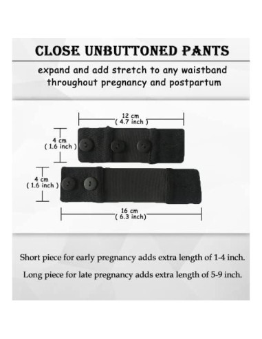 Extensores de Camisetas y Cintura de Pantalones Maternidad KUNINDOME