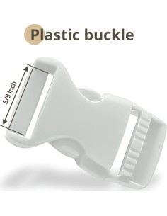 Hebillas de Plástico Clip Liberación Lateral 4 Pzs 15 mm Gris Claro 2