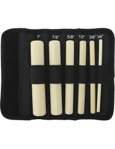 Juego de Mandriles de Madera The Beadsmith 6 Piezas 6.4-25.4mm 2