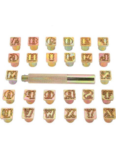 Juego de Sellos de Letras y Números de Metal 13mm Ichiiasavtry 2