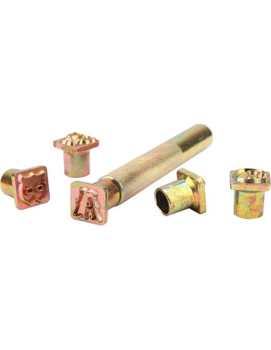 Juego de Sellos de Letras y Números de Metal 13mm Ichiiasavtry