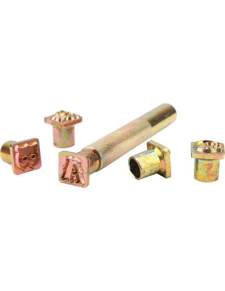 Juego de Sellos de Letras y Números de Metal 13mm Ichiiasavtry