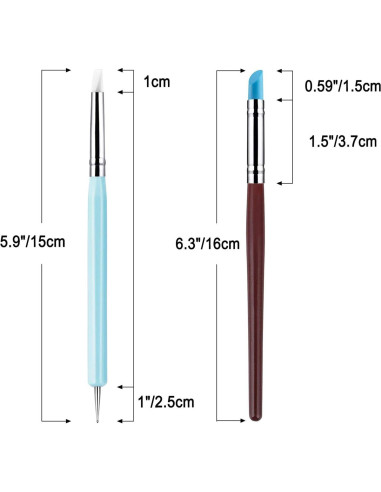 10 Herramientas de Escultura de Arcilla ABSOK - Silicona y Aluminio