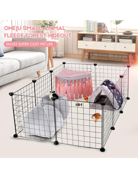 Escondite Esquinero para Cobayas ONEJU Rosa 43.9x32x32 cm