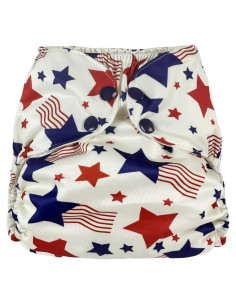 Cubierta de Pañal de Tela Impermeable BISENKID Estrella 8-16 kg