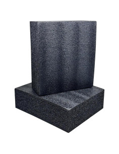 QISF 2 Piezas Espuma de Polietileno Cortable 30x25x9CM Negra
