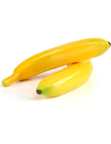 6 Plátanos Artificiales Amarillos Kesoto Decoración Realista