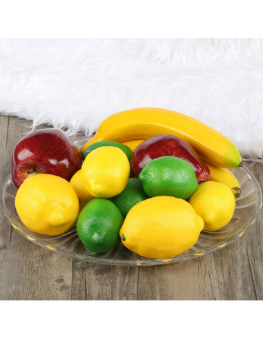 6 Plátanos Artificiales Amarillos Kesoto Decoración Realista