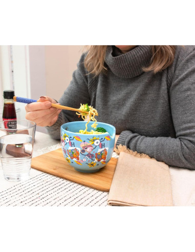 Juego de Vajilla Ramen Cerámica Adventure Time 2 Piezas