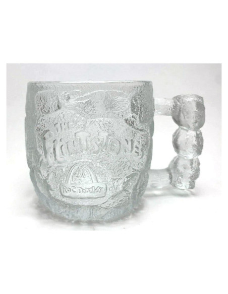 Taza de Vidrio Coleccionable McDonald's Los Picapiedra 8.26 cm