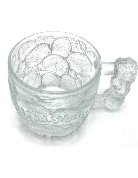 Taza de Vidrio Coleccionable McDonald's Los Picapiedra 8.26 cm