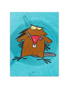 Cartel de Pared Angry Beavers 60.96x45.72 cm Papel Premium