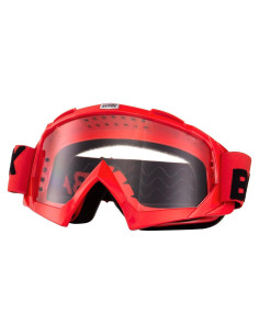 Gafas de Motocross BATFOX F816 UV Protección Rojo Claro