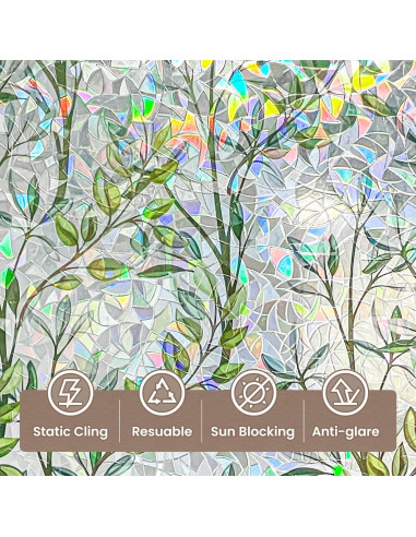 Película de Privacidad para Ventanas ADD.HERES Vineman Verde 75x200cm