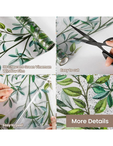 Película de Privacidad para Ventanas ADD.HERES Vineman Verde 75x200cm