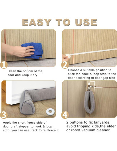 Tope de Draft Gris Fivebop 96.52 cm Bloqueador de Ruido