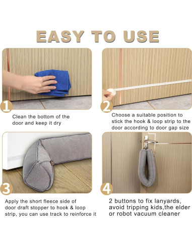 Tope de Draft Gris Fivebop 96.52 cm Bloqueador de Ruido