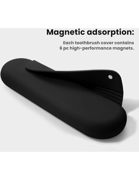 Funda de Viaje para Cepillo de Dientes Eléctrico iTOKGOK - Silicona Negra