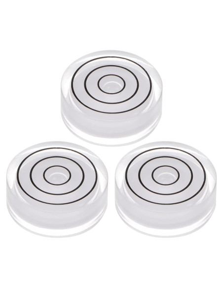 Niveles de Burbuja Circulares HARFINGTON 32mm 3pcs Blanco