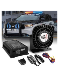 Kit de Altavoz de Sirena Policial YYATYS 200W PA 12V