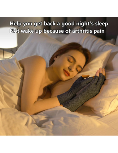 Guantes de Artritis SueStar con Soporte para Muñeca y Agarre Antideslizante