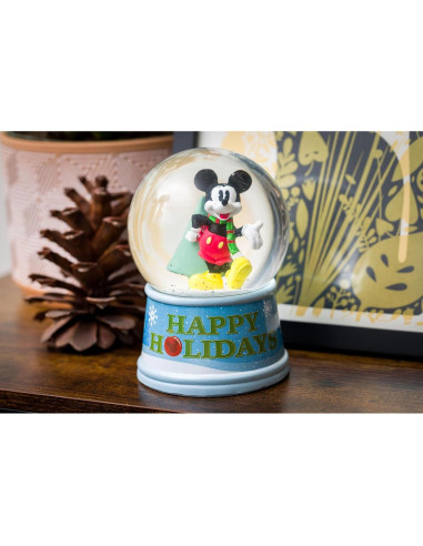 Globo de Nieve Iluminado Mickey Mouse Silver Buffalo 15.2cm